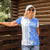 Nicaragua North Caribbean Coast Women Polo Shirt with Ocean Wave Pattern and Dance with the Waves - Wonder Print Shop