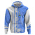Nicaragua North Caribbean Coast Zip Hoodie with Ocean Wave Pattern and Dance with the Waves - Wonder Print Shop