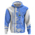 Nicaragua North Caribbean Coast Zip Hoodie with Ocean Wave Pattern and Dance with the Waves - Wonder Print Shop