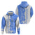 Nicaragua North Caribbean Coast Zip Hoodie with Ocean Wave Pattern and Dance with the Waves - Wonder Print Shop