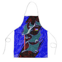 South Caribbean Coast Nicaragua Apron with Manta Ray Coral Reef and Dive into the Spirit Design - Wonder Print Shop