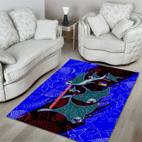 South Caribbean Coast Nicaragua Area Rug with Manta Ray Coral Reef and Dive into the Spirit Design - Wonder Print Shop