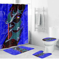 South Caribbean Coast Nicaragua Bathroom Set with Manta Ray Coral Reef and Dive into the Spirit Design - Wonder Print Shop