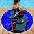 South Caribbean Coast Nicaragua Beach Blanket with Manta Ray Coral Reef and Dive into the Spirit Design - Wonder Print Shop