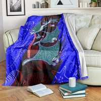 South Caribbean Coast Nicaragua Blanket with Manta Ray Coral Reef and Dive into the Spirit Design - Wonder Print Shop