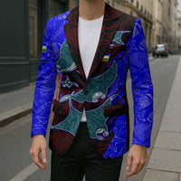 South Caribbean Coast Nicaragua Blazer with Manta Ray Coral Reef and Dive into the Spirit Design - Wonder Print Shop