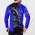 South Caribbean Coast Nicaragua Button Sweatshirt with Manta Ray Coral Reef and Dive into the Spirit Design - Wonder Print Shop