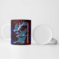 South Caribbean Coast Nicaragua Ceramic Mug with Manta Ray Coral Reef and Dive into the Spirit Design - Wonder Print Shop