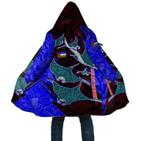 South Caribbean Coast Nicaragua Cloak with Manta Ray Coral Reef and Dive into the Spirit Design - Wonder Print Shop