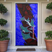 South Caribbean Coast Nicaragua Door Cover with Manta Ray Coral Reef and Dive into the Spirit Design - Wonder Print Shop