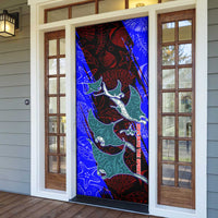 South Caribbean Coast Nicaragua Door Cover with Manta Ray Coral Reef and Dive into the Spirit Design - Wonder Print Shop