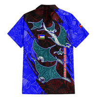 South Caribbean Coast Nicaragua Family Matching Mermaid Dress and Hawaiian Shirt with Manta Ray Coral Reef and Dive into the Spirit Design - Wonder Print Shop