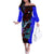 South Caribbean Coast Nicaragua Family Matching Off The Shoulder Long Sleeve Dress and Hawaiian Shirt with Manta Ray Coral Reef and Dive into the Spirit Design - Wonder Print Shop