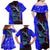 South Caribbean Coast Nicaragua Family Matching Off Shoulder Maxi Dress and Hawaiian Shirt with Manta Ray Coral Reef and Dive into the Spirit Design - Wonder Print Shop