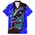 South Caribbean Coast Nicaragua Family Matching Off Shoulder Maxi Dress and Hawaiian Shirt with Manta Ray Coral Reef and Dive into the Spirit Design - Wonder Print Shop