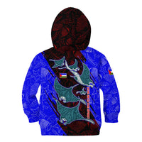 South Caribbean Coast Nicaragua Kid Hoodie with Manta Ray Coral Reef and Dive into the Spirit Design - Wonder Print Shop
