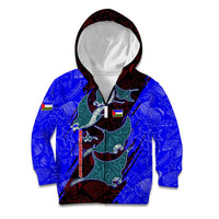 South Caribbean Coast Nicaragua Kid Hoodie with Manta Ray Coral Reef and Dive into the Spirit Design - Wonder Print Shop