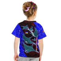South Caribbean Coast Nicaragua Kid T Shirt with Manta Ray Coral Reef and Dive into the Spirit Design - Wonder Print Shop