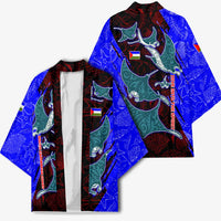 South Caribbean Coast Nicaragua Kimono with Manta Ray Coral Reef and Dive into the Spirit Design - Wonder Print Shop