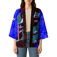 South Caribbean Coast Nicaragua Kimono with Manta Ray Coral Reef and Dive into the Spirit Design - Wonder Print Shop