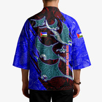 South Caribbean Coast Nicaragua Kimono with Manta Ray Coral Reef and Dive into the Spirit Design - Wonder Print Shop