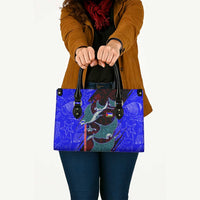 South Caribbean Coast Nicaragua Leather Bag with Manta Ray Coral Reef and Dive into the Spirit Design - Wonder Print Shop