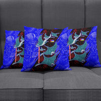 South Caribbean Coast Nicaragua Pillow Cover with Manta Ray Coral Reef and Dive into the Spirit Design - Wonder Print Shop