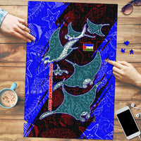 South Caribbean Coast Nicaragua Puzzle with Manta Ray Coral Reef and Dive into the Spirit Design - Wonder Print Shop