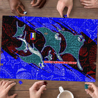 South Caribbean Coast Nicaragua Puzzle with Manta Ray Coral Reef and Dive into the Spirit Design - Wonder Print Shop