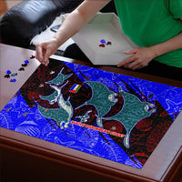 South Caribbean Coast Nicaragua Puzzle with Manta Ray Coral Reef and Dive into the Spirit Design - Wonder Print Shop
