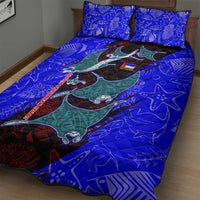 South Caribbean Coast Nicaragua Quilt Bed Set with Manta Ray Coral Reef and Dive into the Spirit Design - Wonder Print Shop