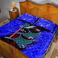 South Caribbean Coast Nicaragua Quilt Bed Set with Manta Ray Coral Reef and Dive into the Spirit Design - Wonder Print Shop