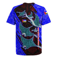 South Caribbean Coast Nicaragua Rugby Jersey with Manta Ray Coral Reef and Dive into the Spirit Design - Wonder Print Shop