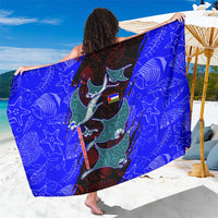 South Caribbean Coast Nicaragua Sarong with Manta Ray Coral Reef and Dive into the Spirit Design - Wonder Print Shop