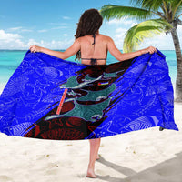 South Caribbean Coast Nicaragua Sarong with Manta Ray Coral Reef and Dive into the Spirit Design - Wonder Print Shop