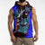 South Caribbean Coast Nicaragua Sleeveless Hoodie with Manta Ray Coral Reef and Dive into the Spirit Design - Wonder Print Shop