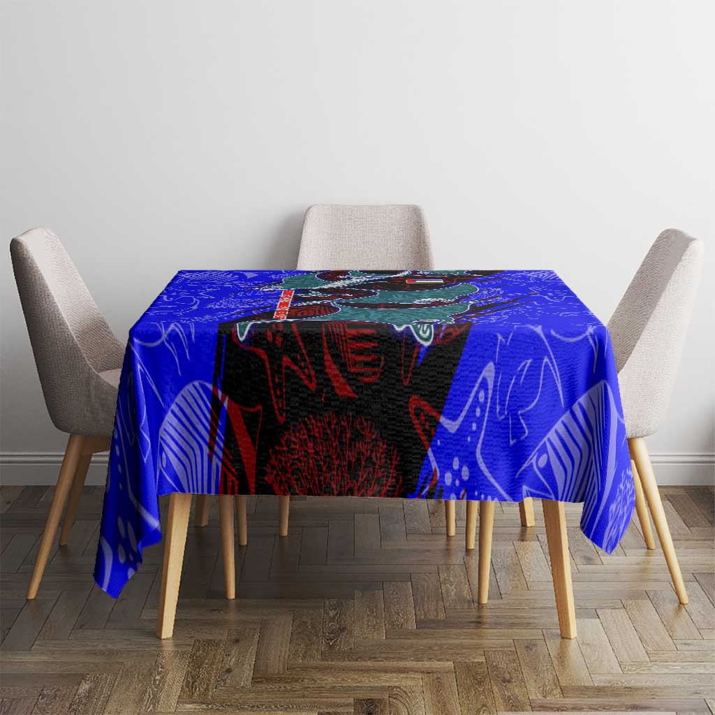 South Caribbean Coast Nicaragua Tablecloth with Manta Ray Coral Reef and Dive into the Spirit Design - Wonder Print Shop