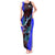 South Caribbean Coast Nicaragua Tank Maxi Dress with Manta Ray Coral Reef and Dive into the Spirit Design - Wonder Print Shop