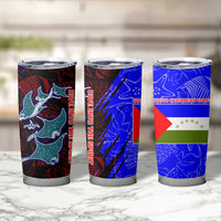 South Caribbean Coast Nicaragua Tumbler Cup with Manta Ray Coral Reef and Dive into the Spirit Design - Wonder Print Shop