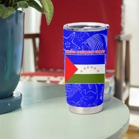 South Caribbean Coast Nicaragua Tumbler Cup with Manta Ray Coral Reef and Dive into the Spirit Design - Wonder Print Shop