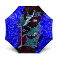 South Caribbean Coast Nicaragua Umbrella with Manta Ray Coral Reef and Dive into the Spirit Design - Wonder Print Shop