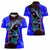 South Caribbean Coast Nicaragua Women Polo Shirt with Manta Ray Coral Reef and Dive into the Spirit Design - Wonder Print Shop