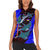 South Caribbean Coast Nicaragua Women Sleeveless Polo Shirt with Manta Ray Coral Reef and Dive into the Spirit Design - Wonder Print Shop