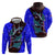 South Caribbean Coast Nicaragua Zip Hoodie with Manta Ray Coral Reef and Dive into the Spirit Design - Wonder Print Shop