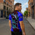 South Caribbean Coast Nicaragua Zipper Polo Shirt with Manta Ray Coral Reef and Dive into the Spirit Design - Wonder Print Shop