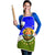 Nicaragua South Caribbean Coast Apron with Regional Seal and Ocean Shell Pattern Alma Caribeña Design - Wonder Print Shop