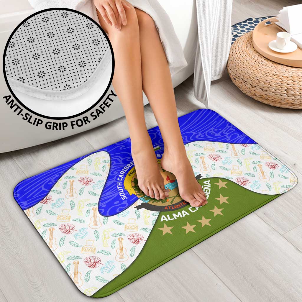 Nicaragua South Caribbean Coast Bathroom Set with Regional Seal and Ocean Shell Pattern Alma Caribeña Design - Wonder Print Shop