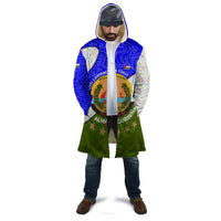 Nicaragua South Caribbean Coast Cloak with Regional Seal and Ocean Shell Pattern Alma Caribeña Design - Wonder Print Shop