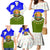 Nicaragua South Caribbean Coast Family Matching Mermaid Dress and Hawaiian Shirt with Regional Seal and Ocean Shell Pattern Alma Caribeña Design - Wonder Print Shop