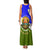 Nicaragua South Caribbean Coast Family Matching Tank Maxi Dress and Hawaiian Shirt with Regional Seal and Ocean Shell Pattern Alma Caribeña Design - Wonder Print Shop